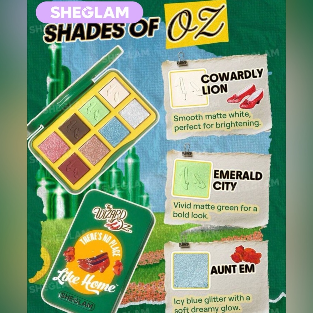 👠New Sheglam Wizard of Oz Makeup Collection - Picture 3 of 12